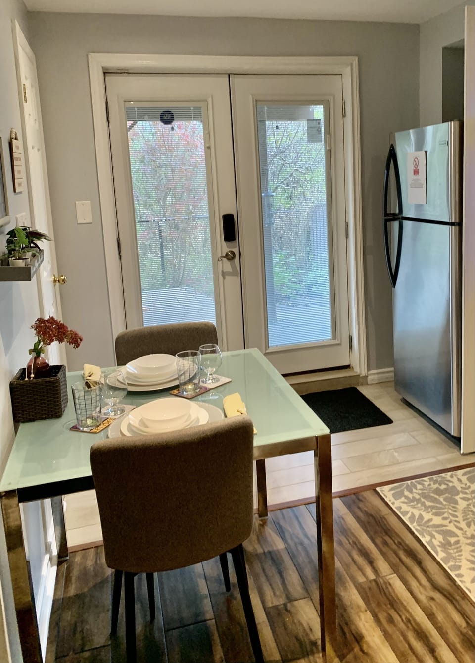 Dining Table and Entrance of the apartment.
