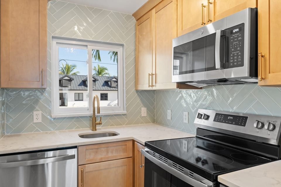Modern kitchen with all appliances