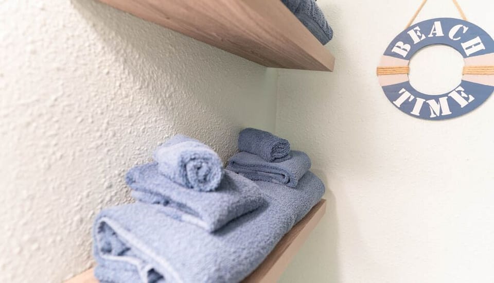 Fluffy towels for our guests