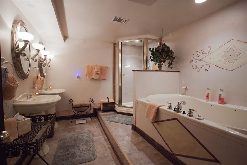 Library/Wedding Suite  | Bathroom | Free toiletries, hair dryer, bathrobes, towels