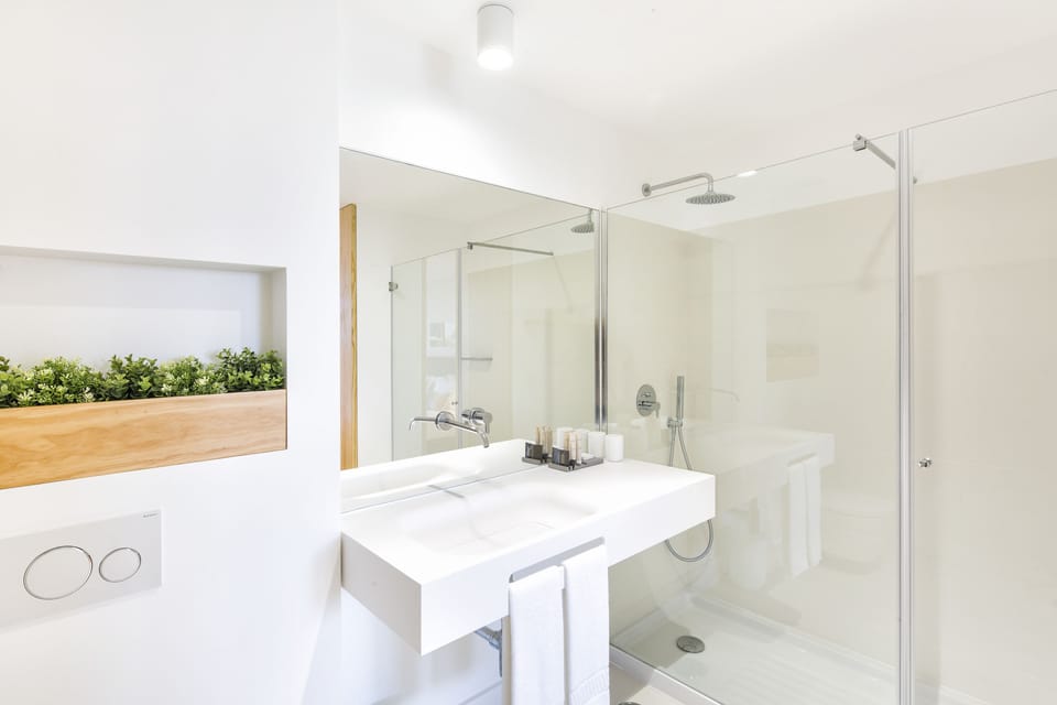 Double Room, Terrace | Bathroom shower