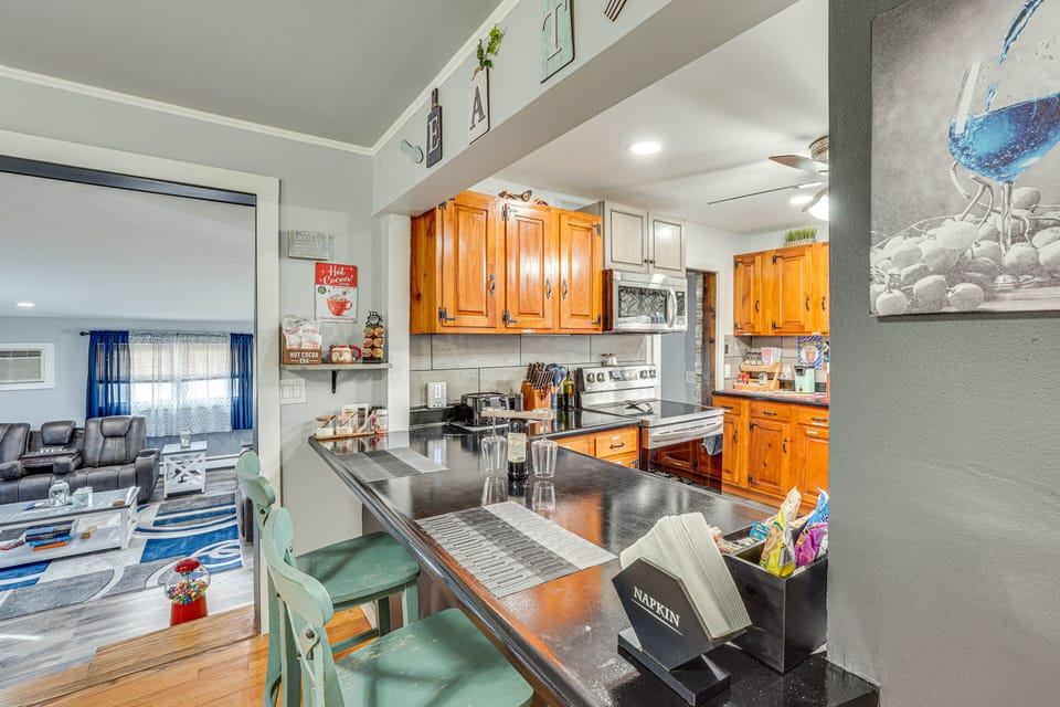 Kitchen | Coffee Bar | Popcorn Machine | Cooking Basics | 1st Floor