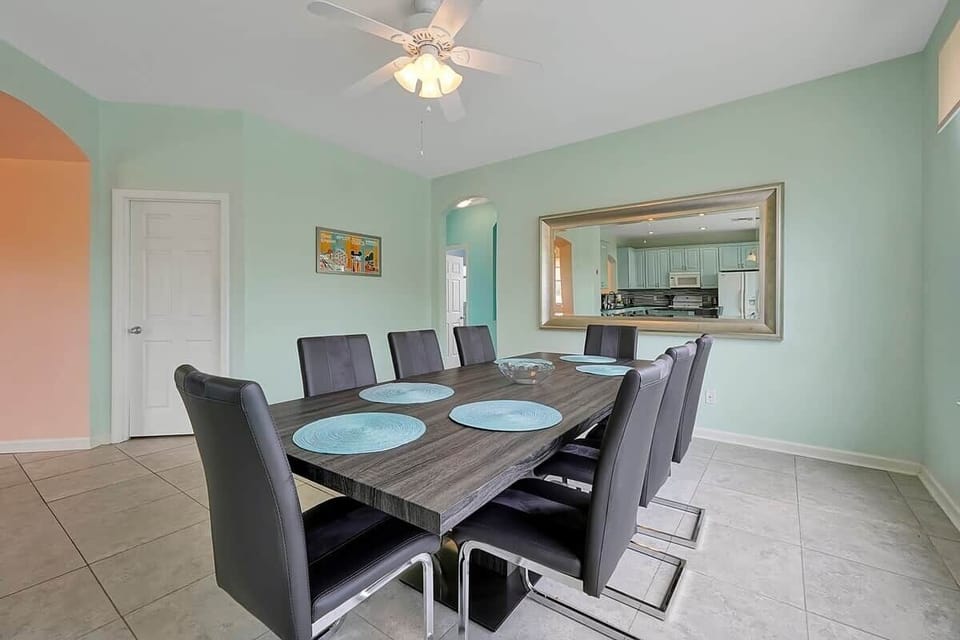Dining area seating for the whole family