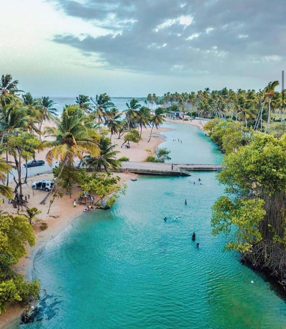 Arroyo Salado Beach famous for having a beach and river fusion