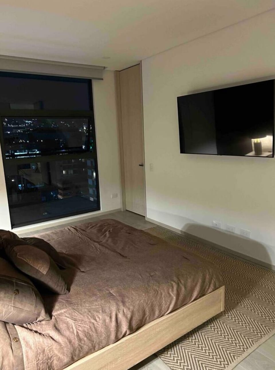 Master bedroom with ensuite bathroom.