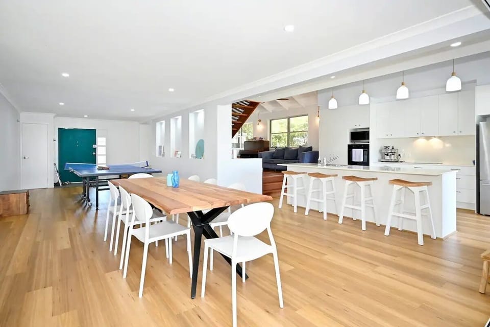 Kitchen dining and Ping Pong