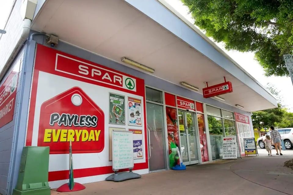 Local Spar for groceries  
