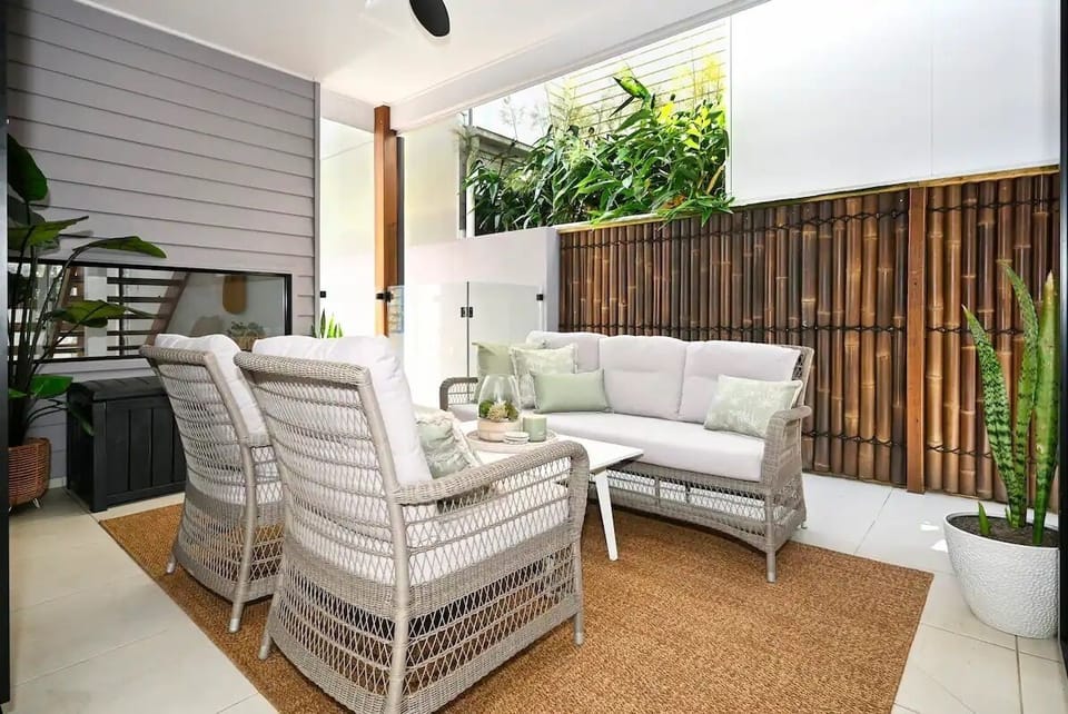 Outdoor patio area