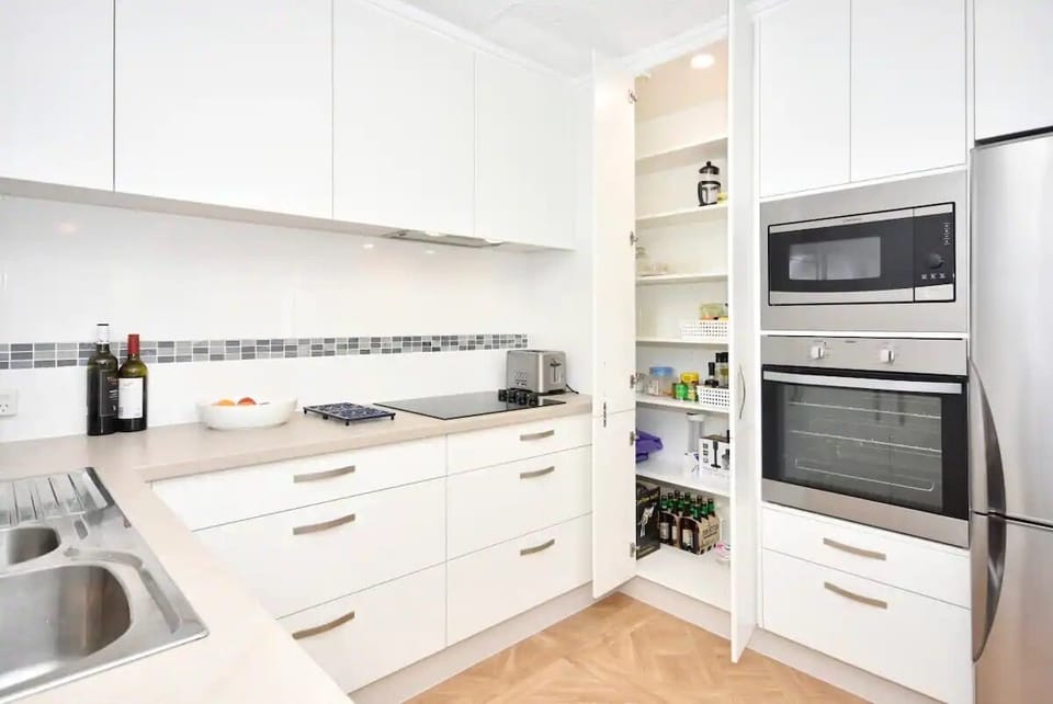 A brand new kitchen and appliances 