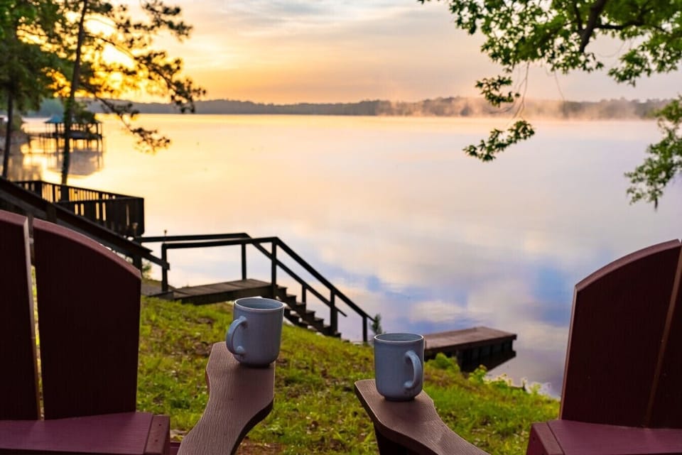 Sunrise over the lake