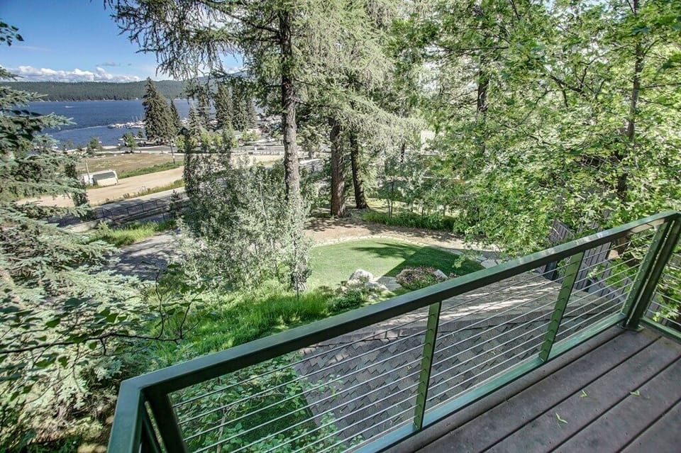 View from apartment balcony of Payette Lake