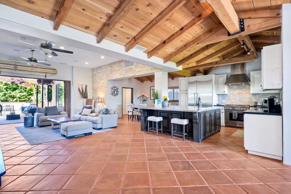 View from front door to kitchen