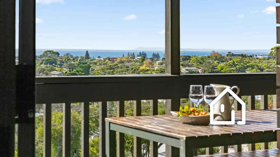 Upper deck outdoor dining table