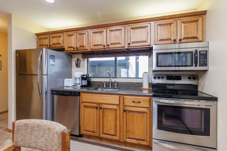 Indoors, Microwave, Oven, Refrigerator, Chair