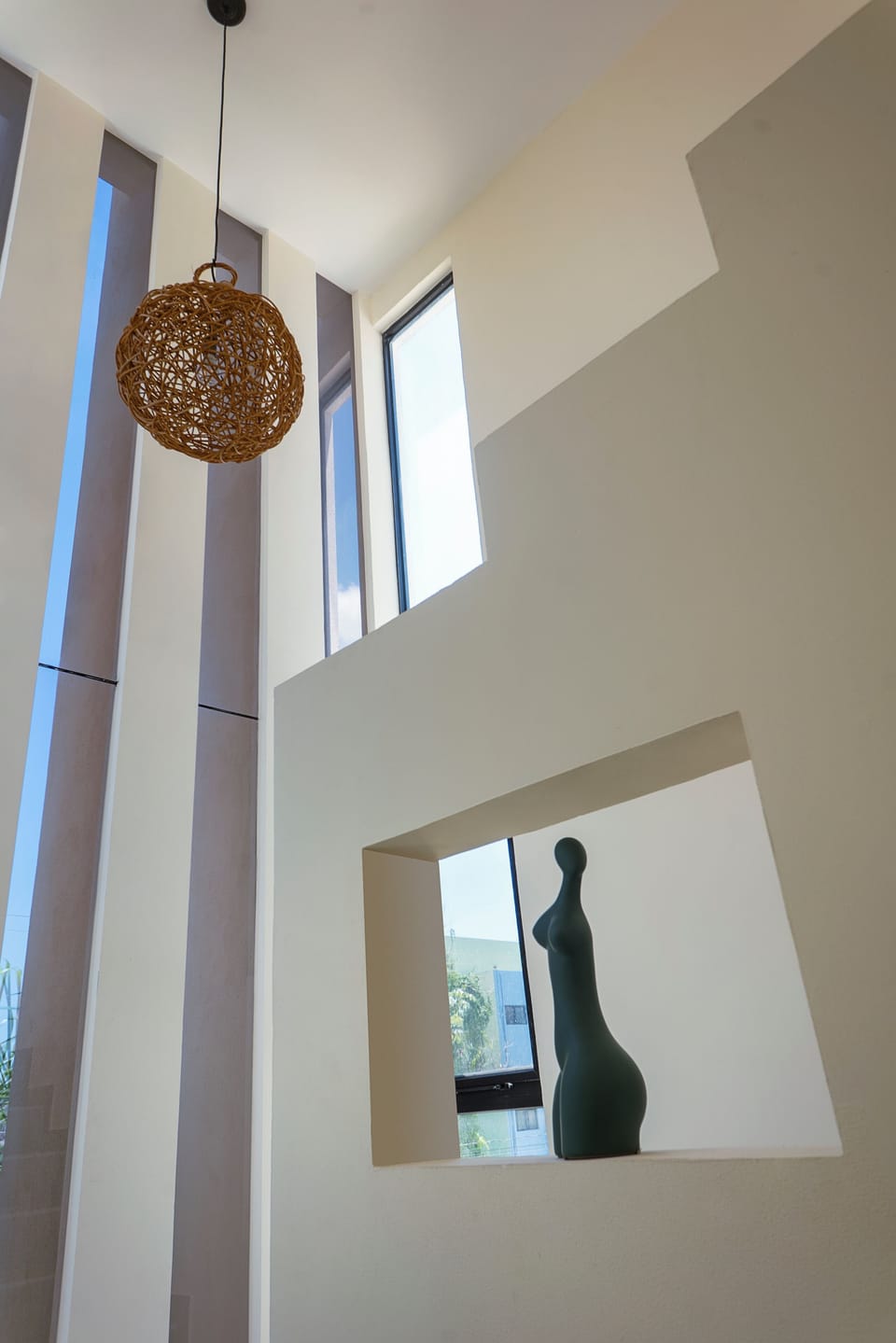 Stairs to roof terrace