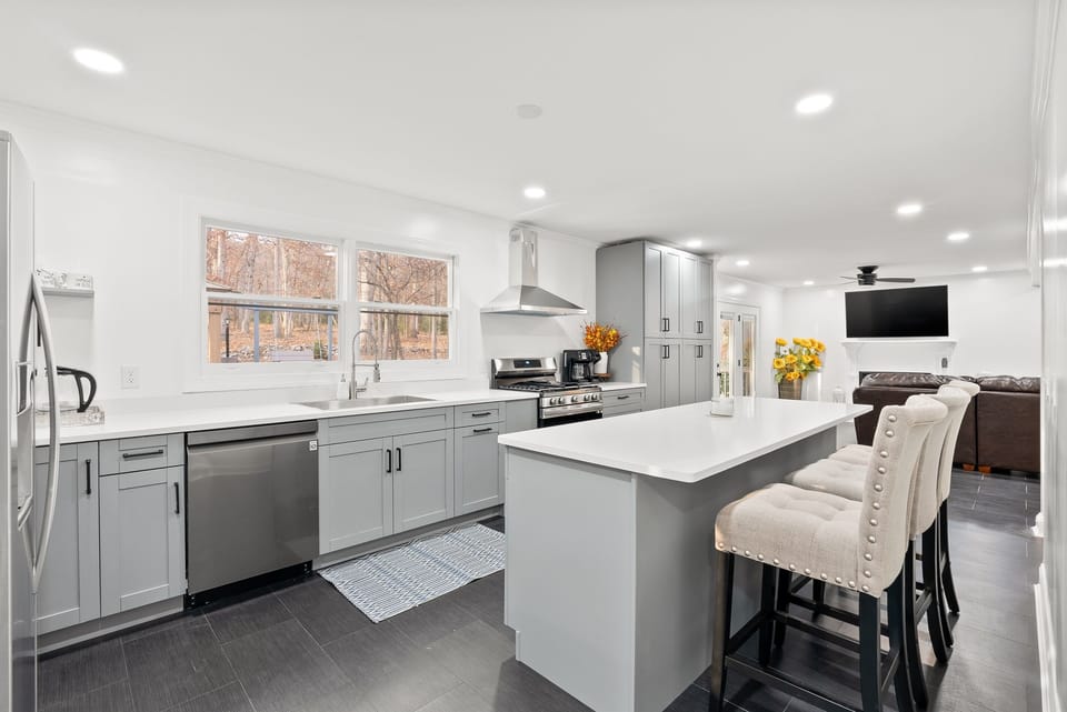 Modern fully equipped kitchen