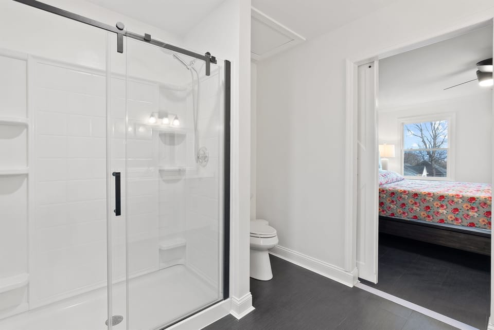 Bathroom #1 with large shower