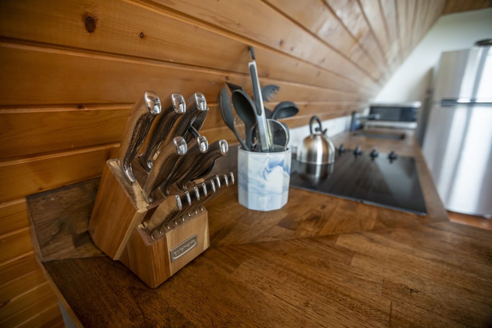 Ample countertop space 