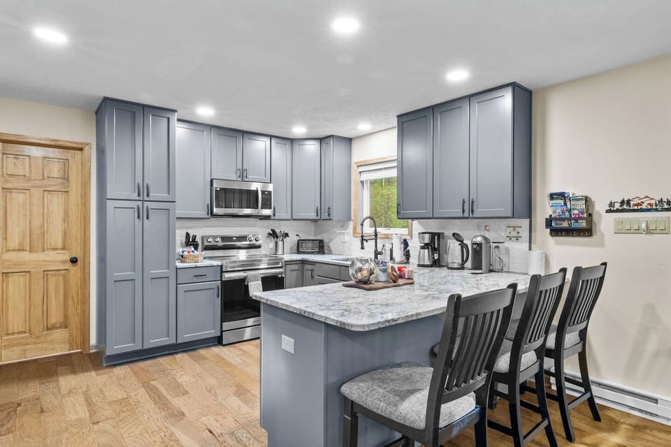 Modern-design and spacious kitchen includes everything to make your next meal. Direct access to the dining room and living room area as well as the main floor bathroom and the master bedroom.