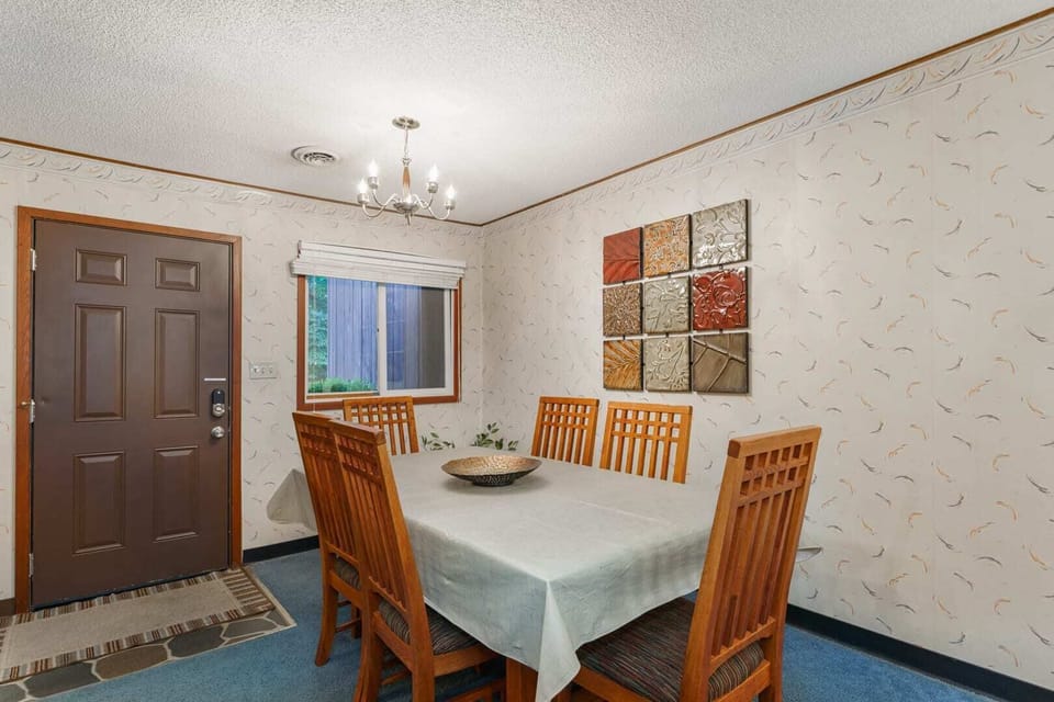 View of Dining Area and Front Door