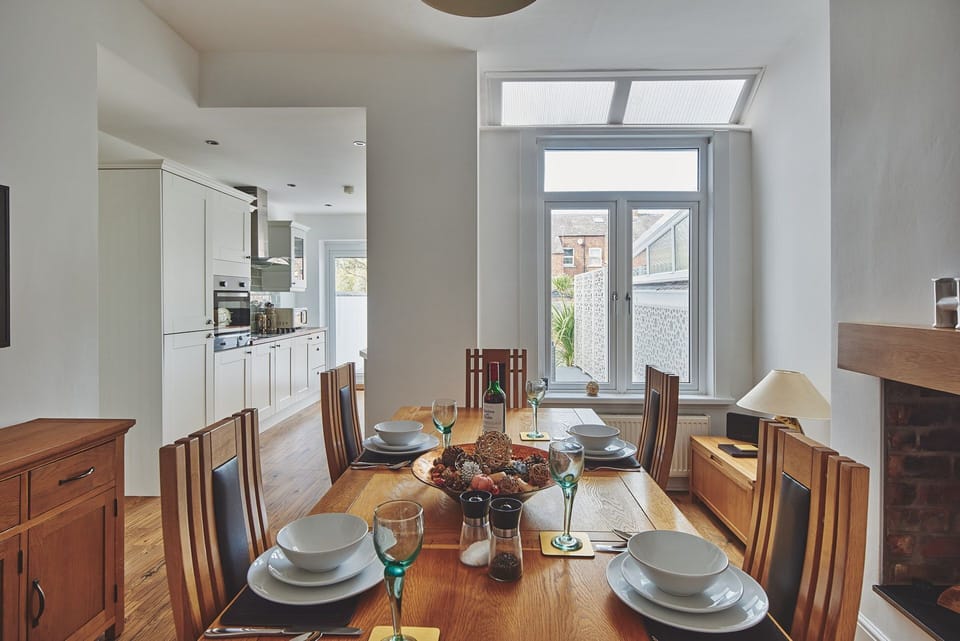 The dining room at Hollie Cottage, Lancashire