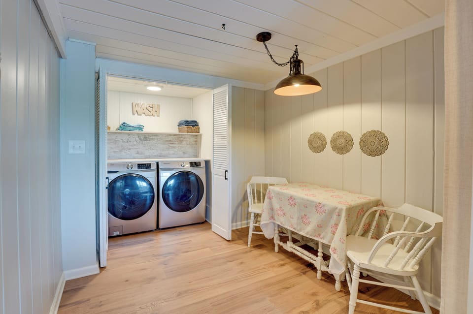 Dining Area | 1st Floor | In-Unit Laundry | Fully Equipped Kitchen