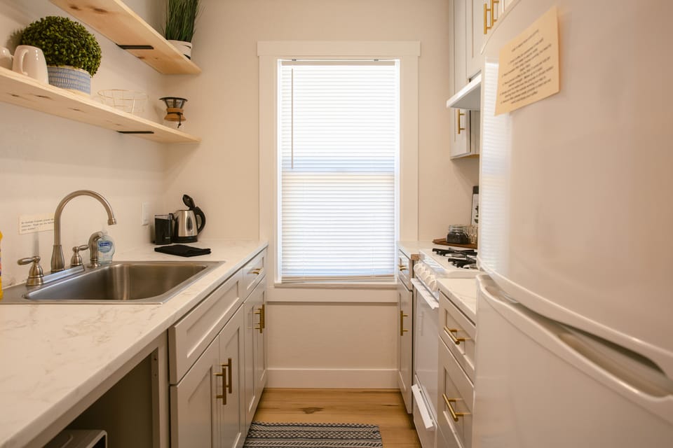 Cook up a storm in our fully equipped kitchen – everything you need for delicious meals away from home!