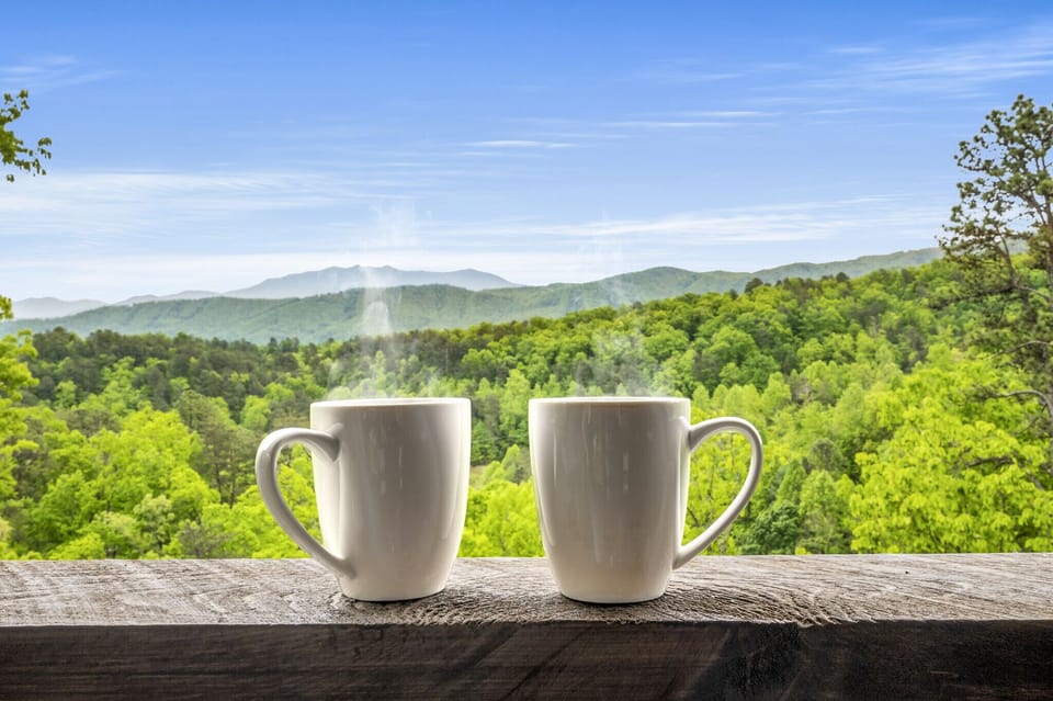 Enjoy a Cup of Coffee while Taking in the Mountain Views