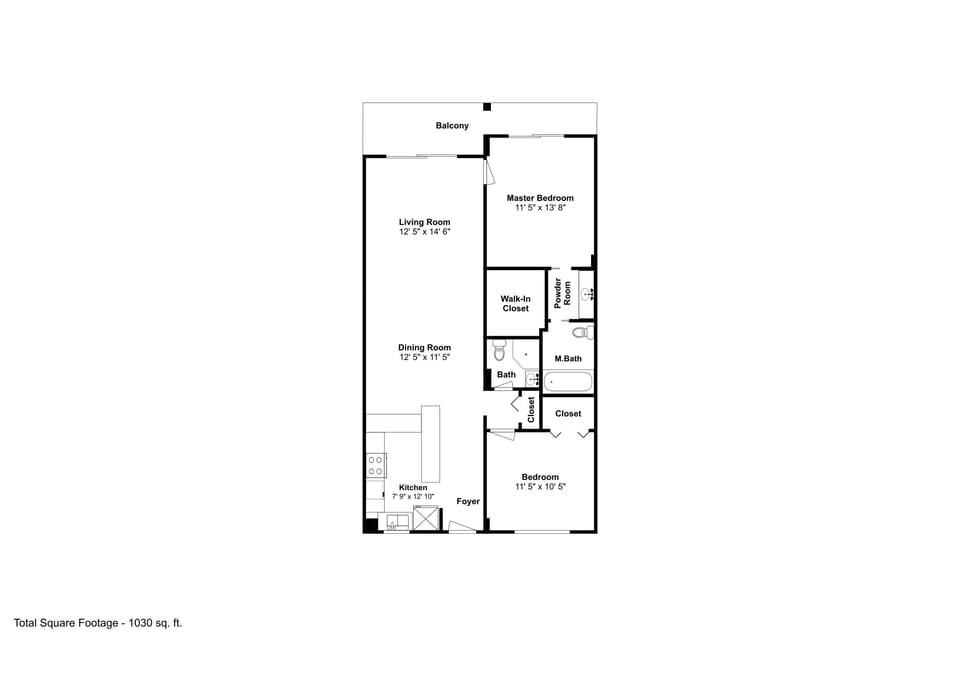 Condo, 2 Bedrooms | Floor plan