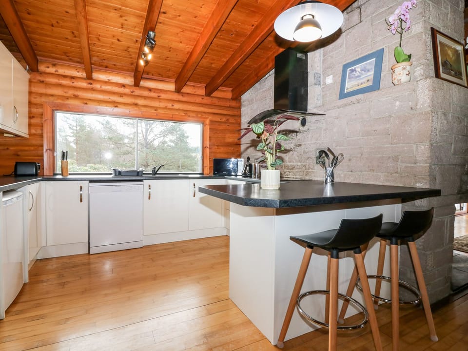 Fridge, dishwasher, electric kettle, toaster