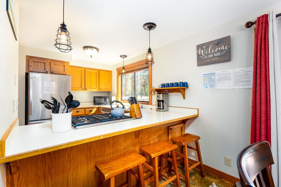 Kitchen with Additional Bar Seating