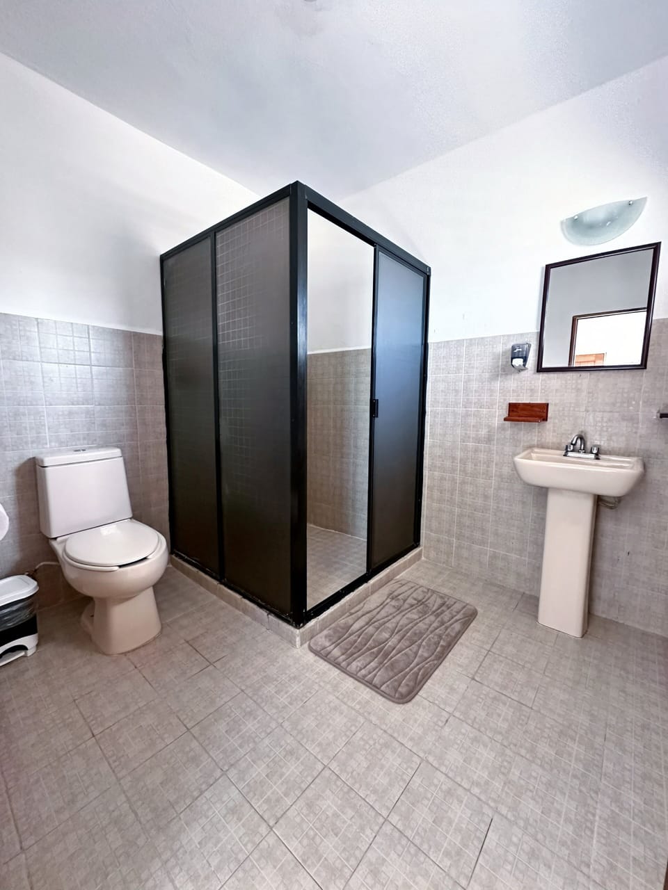 Basic Room, 2 Double Beds, Lake View | Bathroom | Shower, hair dryer, towels, soap