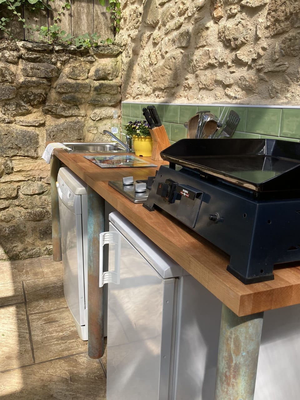 private outdoor kitchen