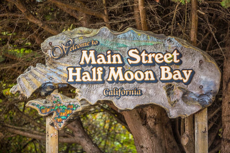 Main Street in Half Moon Bay, California
