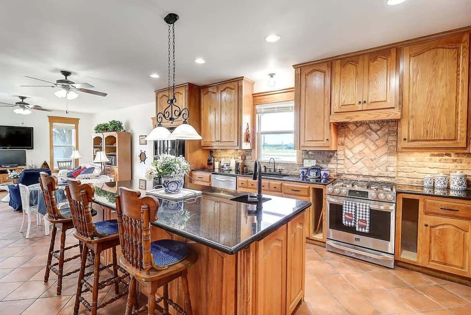 Open Living, Kitchen, and Dining. 