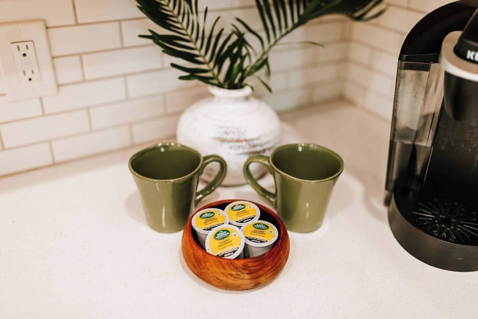 We provide both a Keurig and regular coffee pot