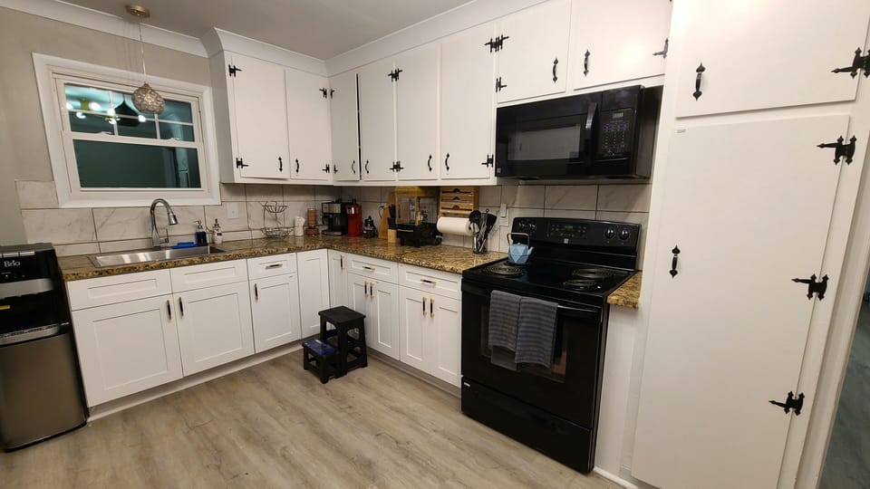 Fully stocked kitchen