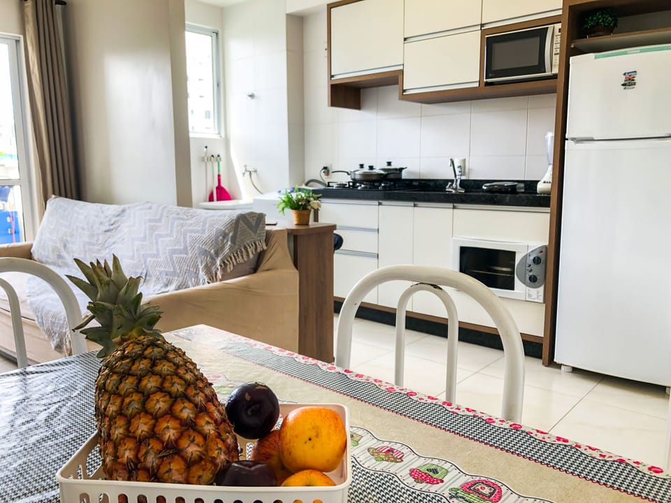 Family Apartment, 2 Bedrooms, Pool View, Beachside | Private kitchen | Full-size fridge, microwave, oven, stovetop