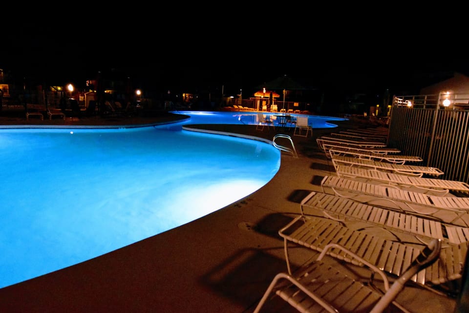 The pool is open from 8am-11pm.