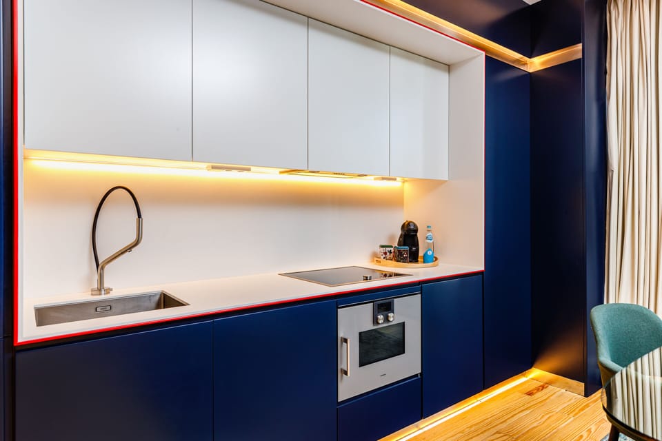 Studio | Private kitchen | Fridge, oven, stovetop, dishwasher