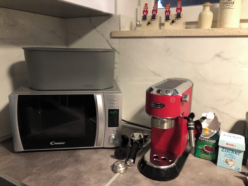 Family Apartment | Private kitchen | Full-size fridge, microwave, oven, stovetop