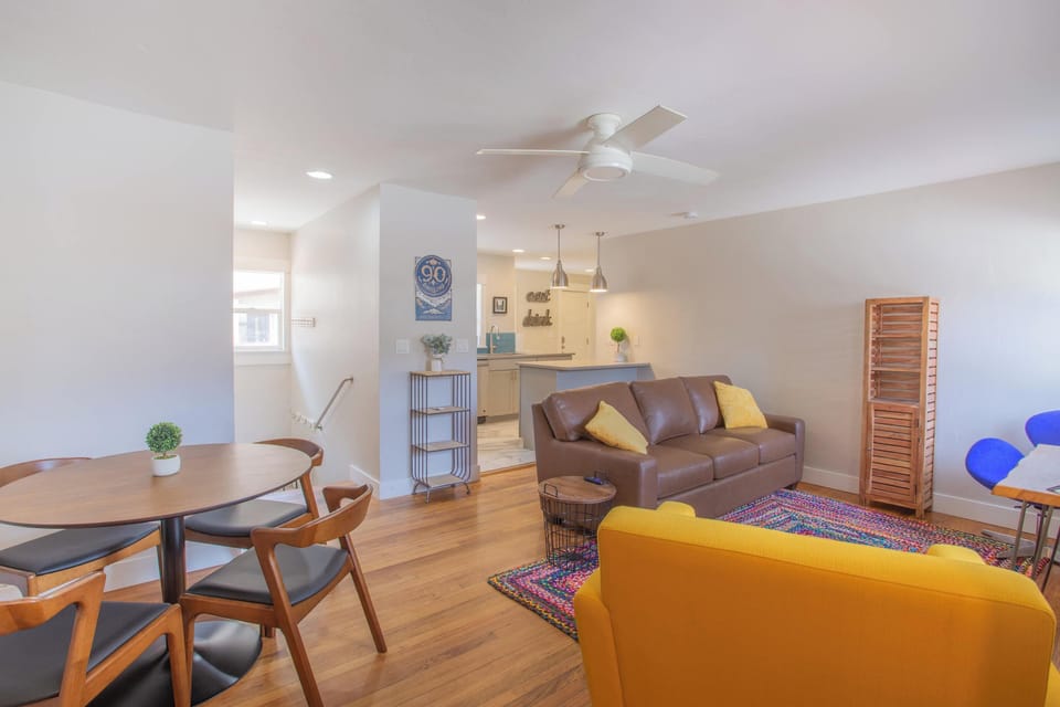 Open concept living room. 