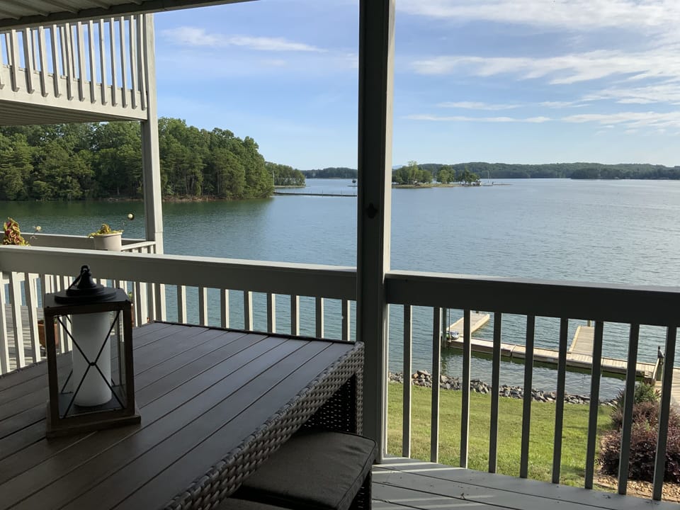 Dining area on the deck.