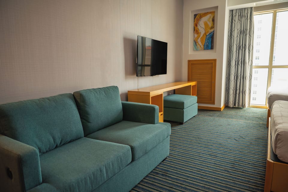 Standard Double Room | Minibar, desk, laptop workspace, blackout drapes