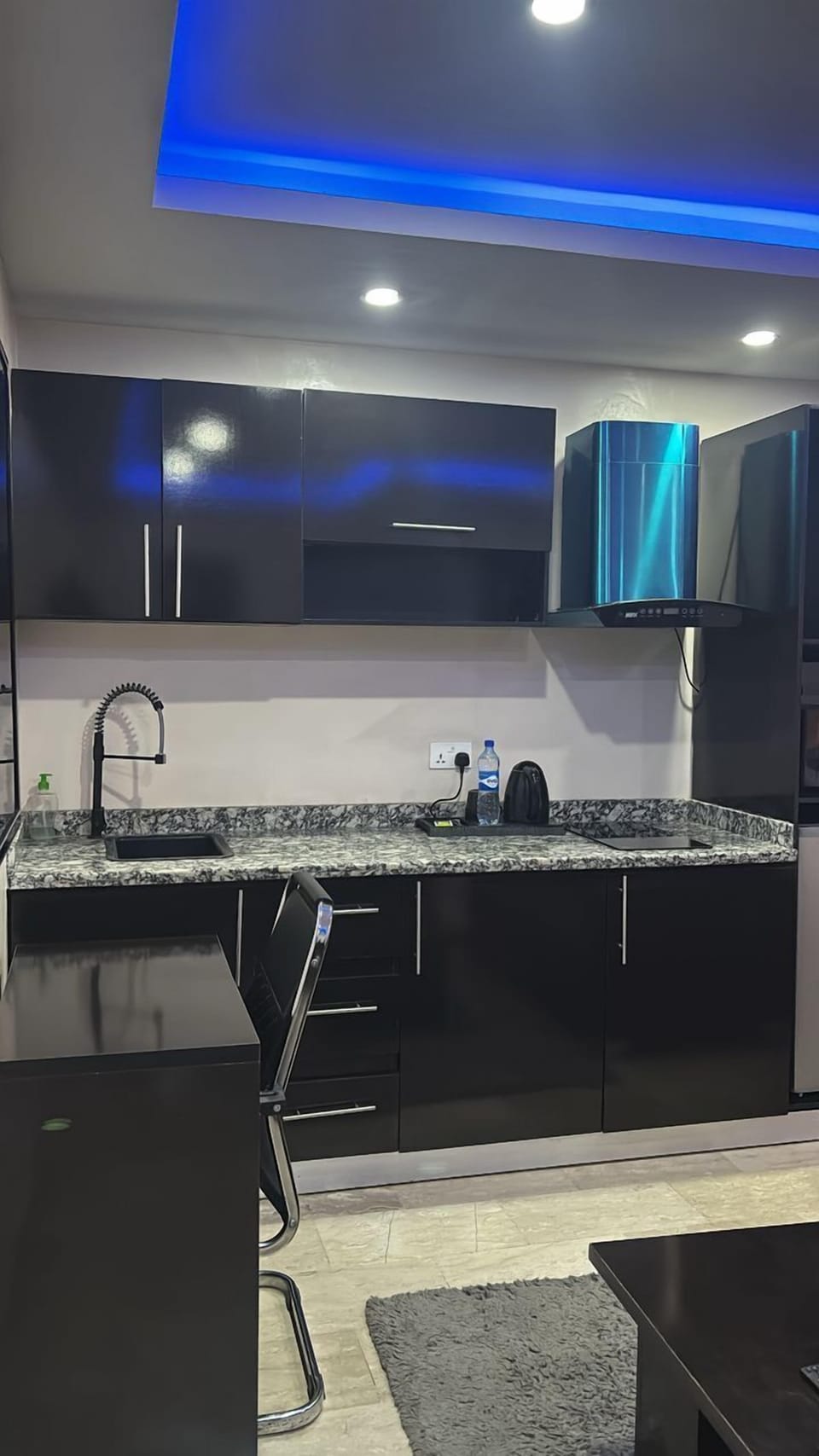 Mini-fridge, microwave, dishwasher, toaster