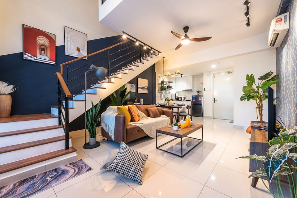 Luxury Condo | Living area | 50-inch Smart TV with digital channels, video-game console