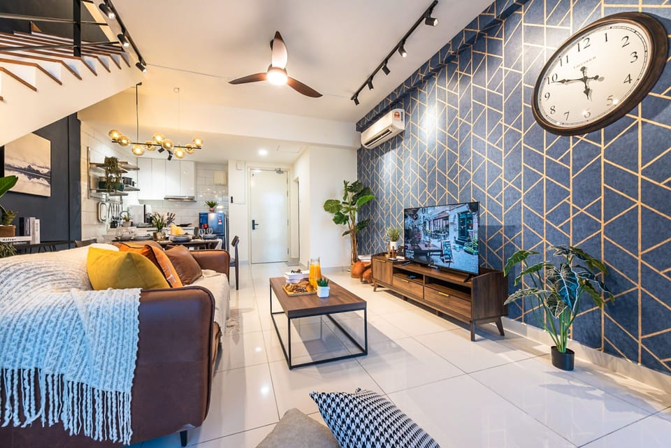 Luxury Condo | Living area | 50-inch Smart TV with digital channels, video-game console