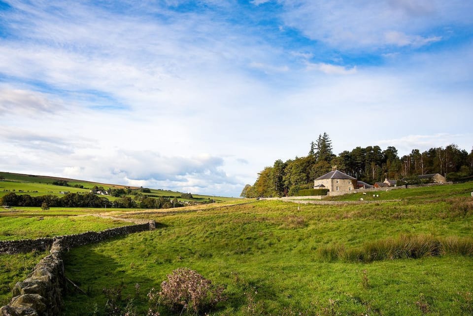 Broadgate House - the house surrounded by Northumbrian countryside