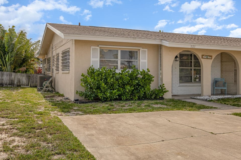 front of the house