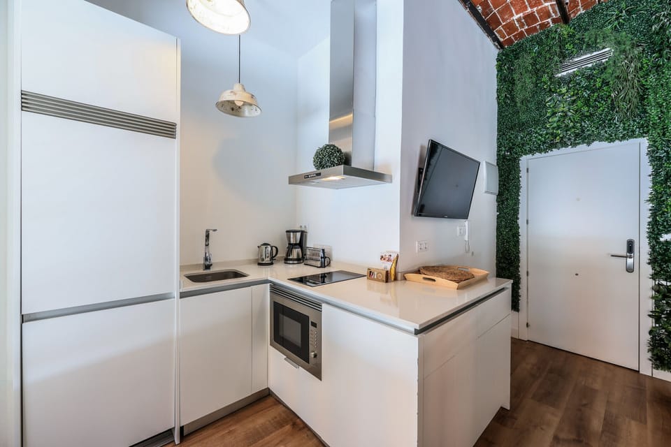 View of the kitchen area